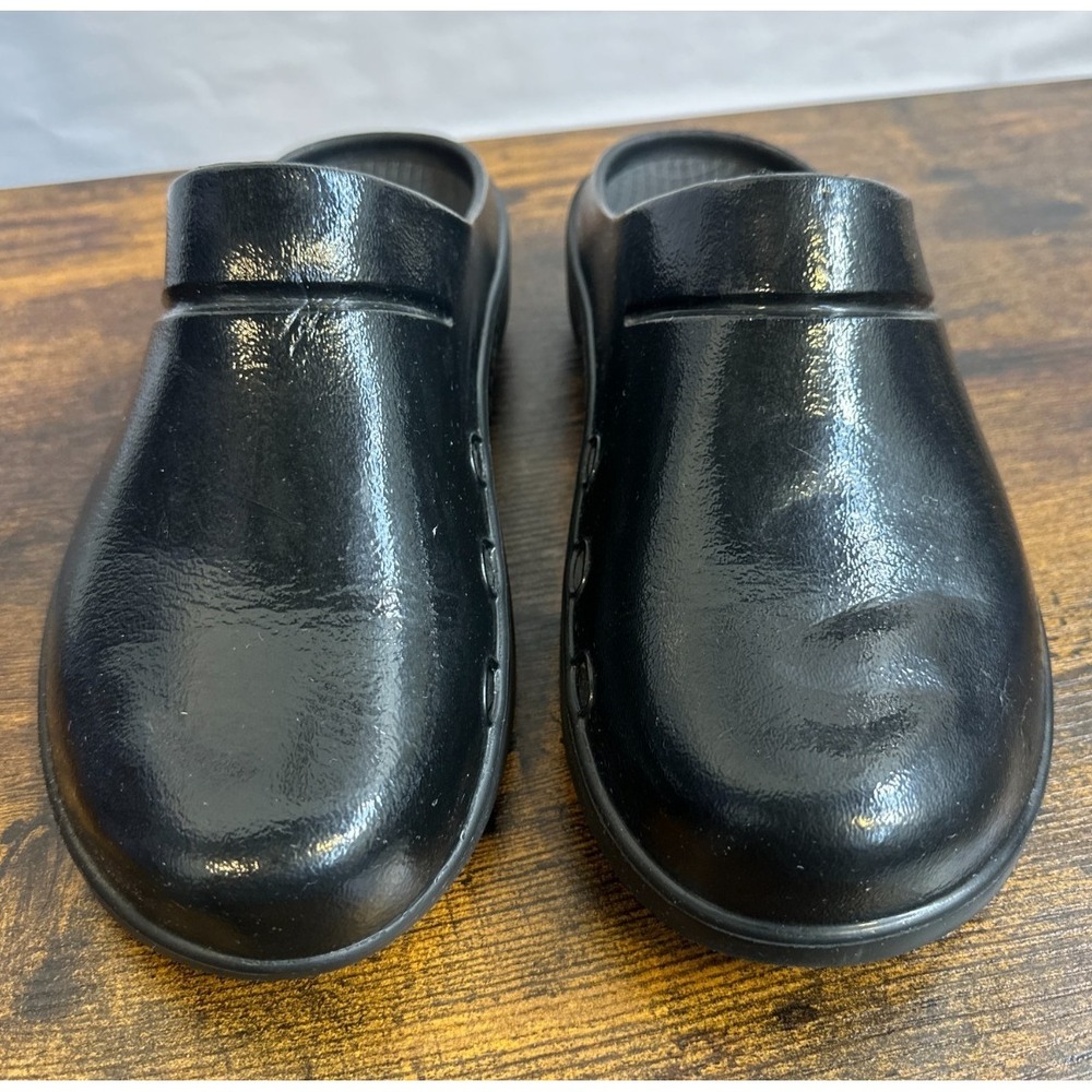 Oofos OOcloog Luxe Clog Womens Size 11 Mens 9 EU 42 Black Walking Recovery Shoes - Picture 12 of 13